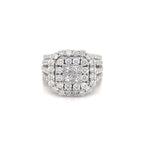 Cushion Princess Cut Diamond Ring