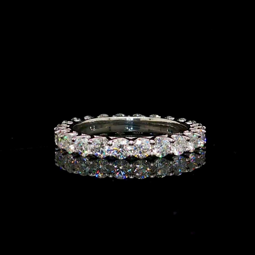 1.5CT Pointer Diamond Engagement Eternity Band