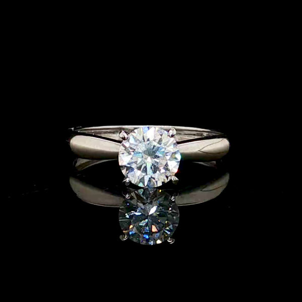 1CT Round Engagement Ring