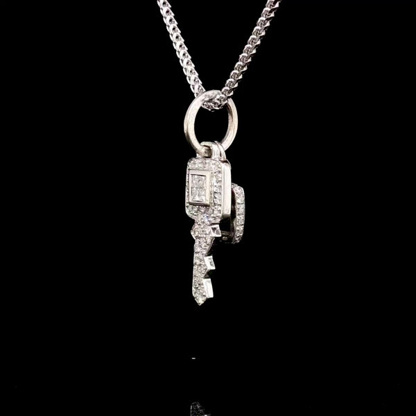 Diamond Key Pendant