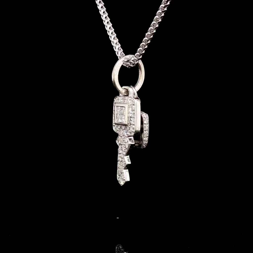 Diamond Key Pendant