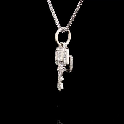 Diamond Key Pendant