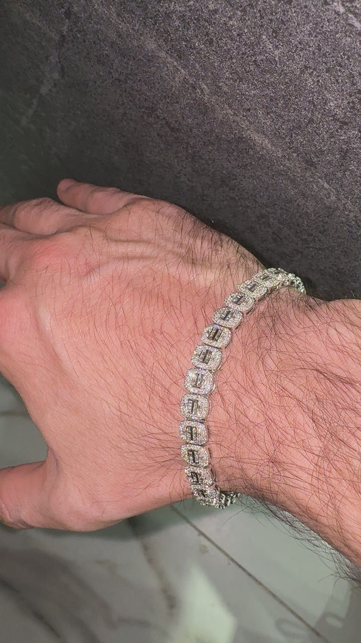 Baguette Diamond Tennis Bracelet