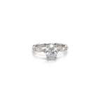 Oval-Cut Lab Diamond Solitaire Ring
