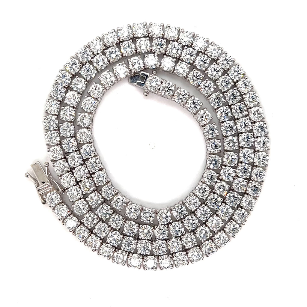25 Pointer Diamond Tennis Necklace