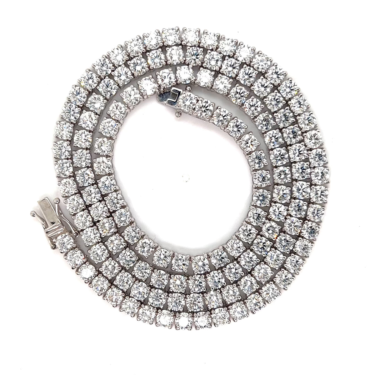 25 Pointer Diamond Tennis Necklace