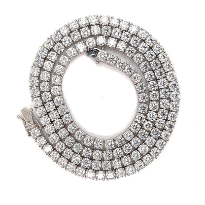 25 Pointer Diamond Tennis Necklace
