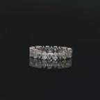 2.5CT Pear-Shaped Diamond Eternity Band