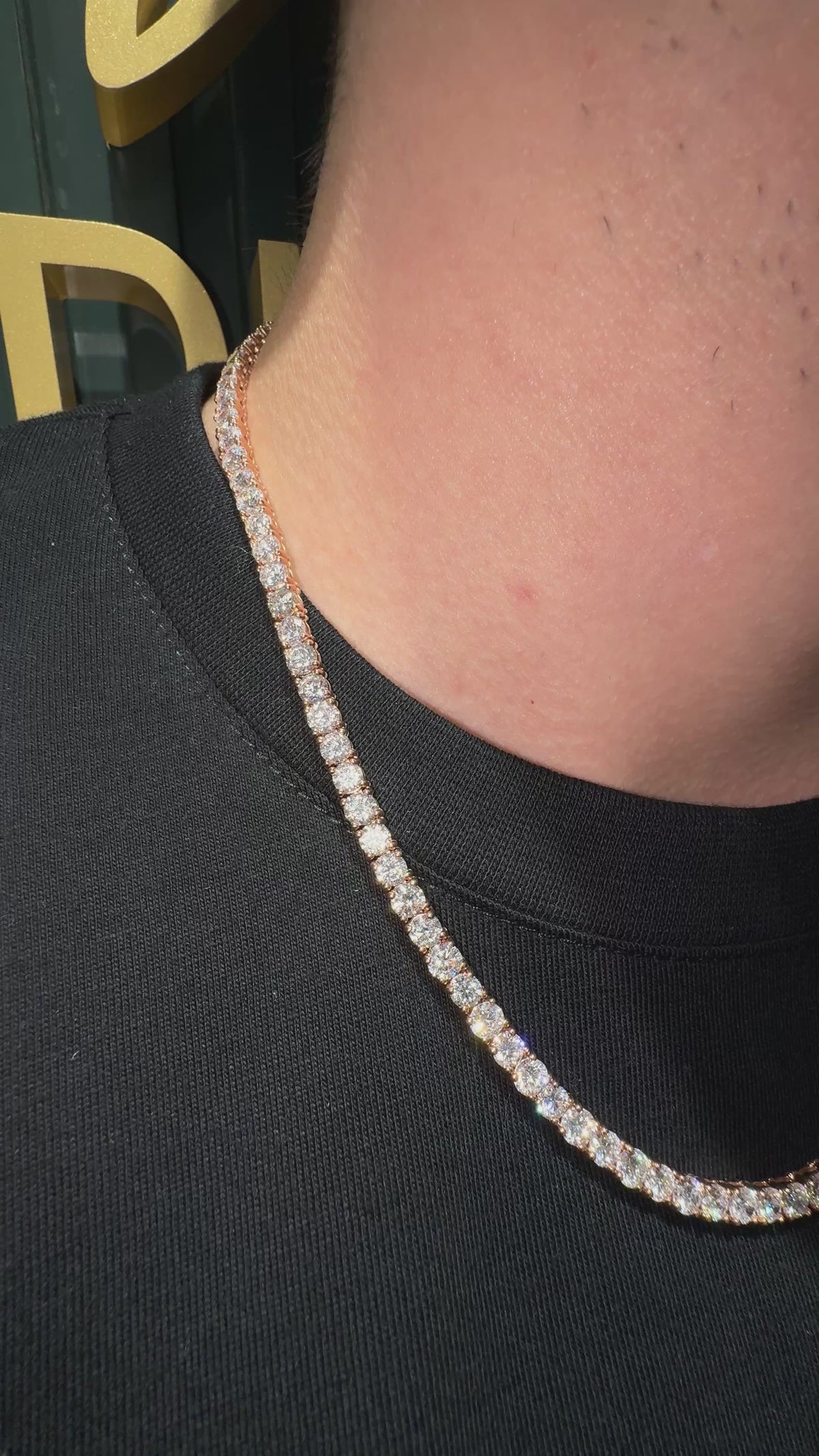 25Pt Diamond Tennis Chain