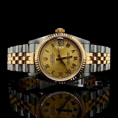Lady's Rolex Datejust 31MM Two Tone Yellow Gold