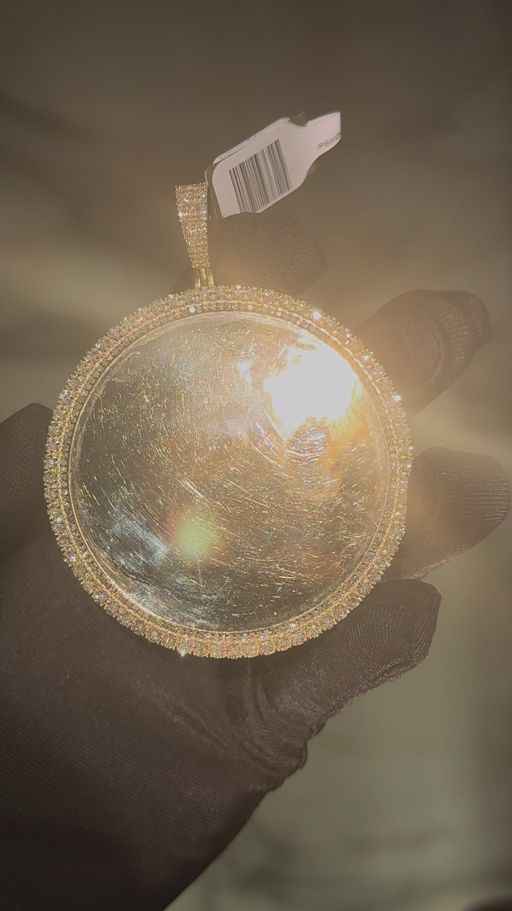 XL Diamond Photo Pendant