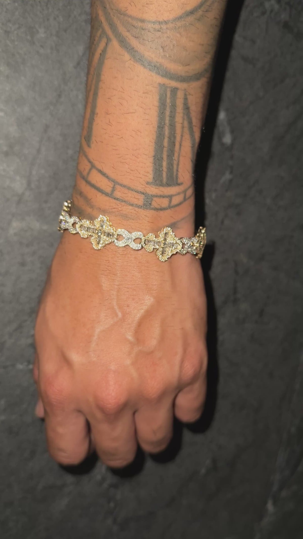 Cross & Infinity Diamond Bracelet