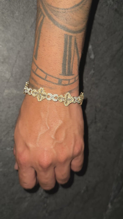 Cross & Infinity Diamond Bracelet