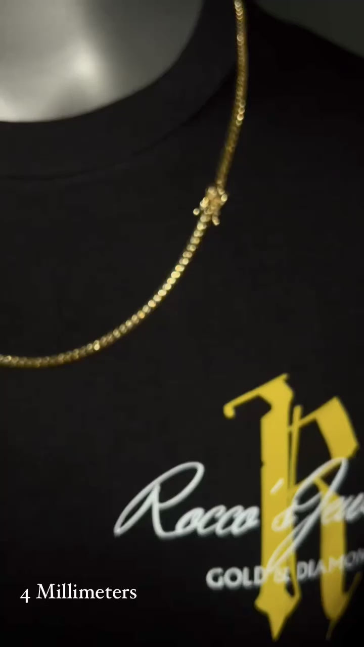4MM Solid Cuban Chain