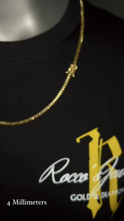 4MM Solid Cuban Chain