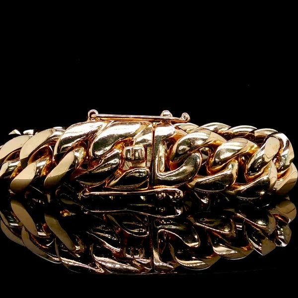 Solid Cuban Link Bracelet 17.5MM