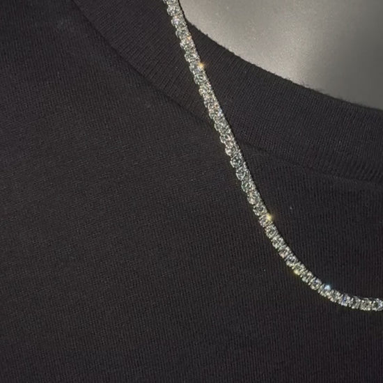 8 Pointer Diamond Tennis Necklace
