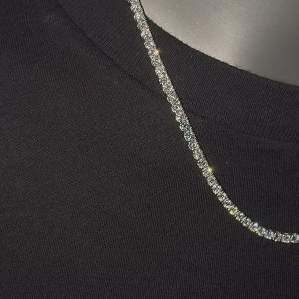8 Pointer Diamond Tennis Necklace