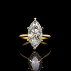 4CT Marquise Cut Diamond Solitaire Engagement Ring