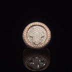 7ct Diamond Rose Gold Mens Ring