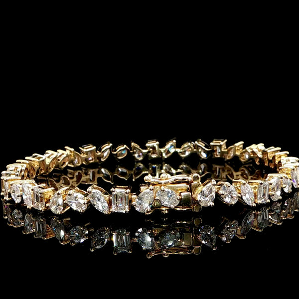 Multi Shape Diamond Bracelet 8.5ct