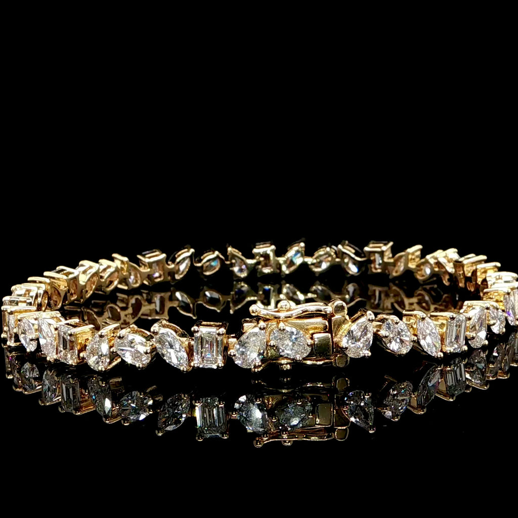 Multi Shape Diamond Bracelet 8.5ct