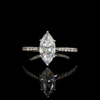 1CT Diamond Marquise Solitaire Ring