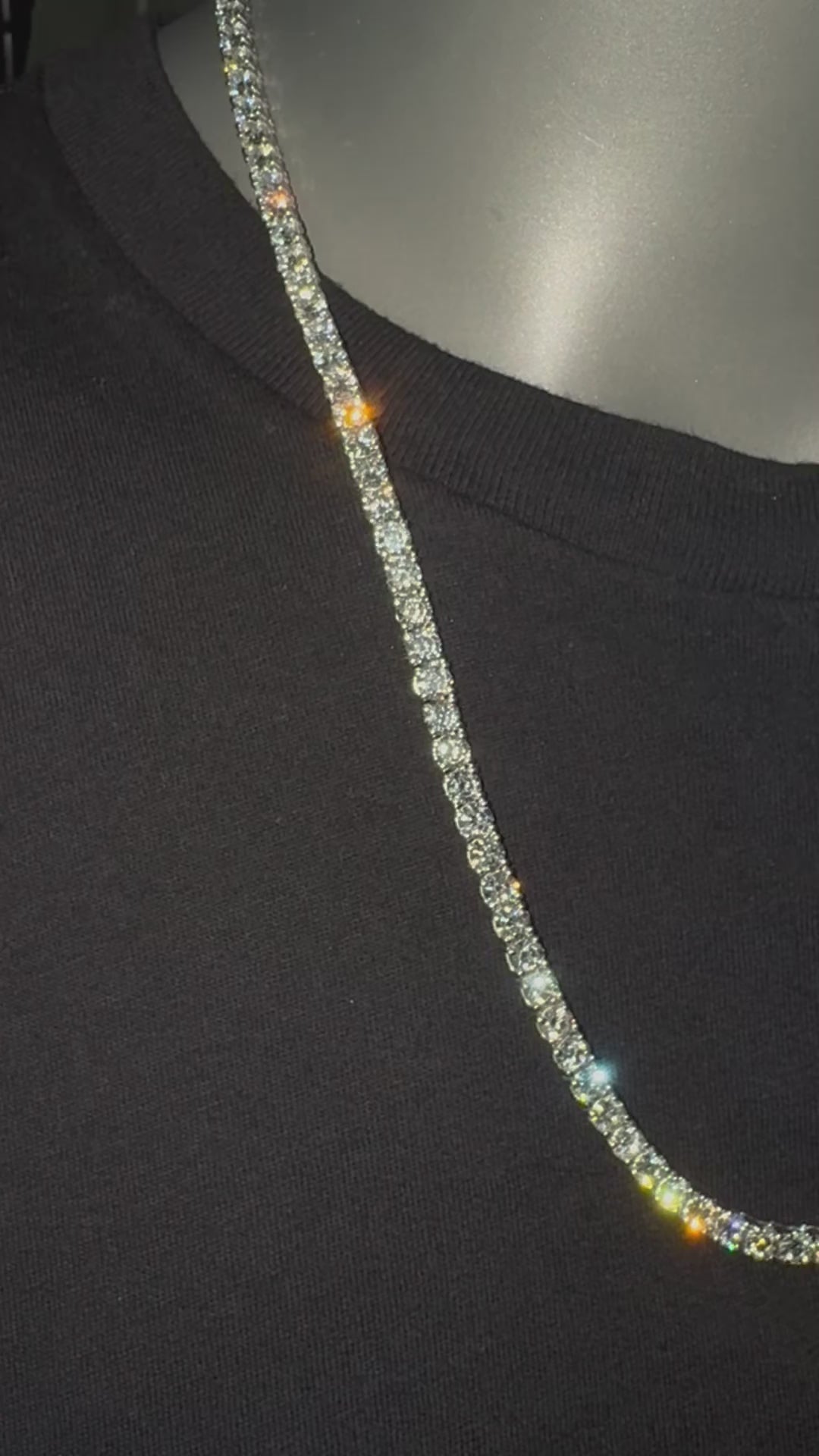 20 Pointer Diamond Tennis Necklace