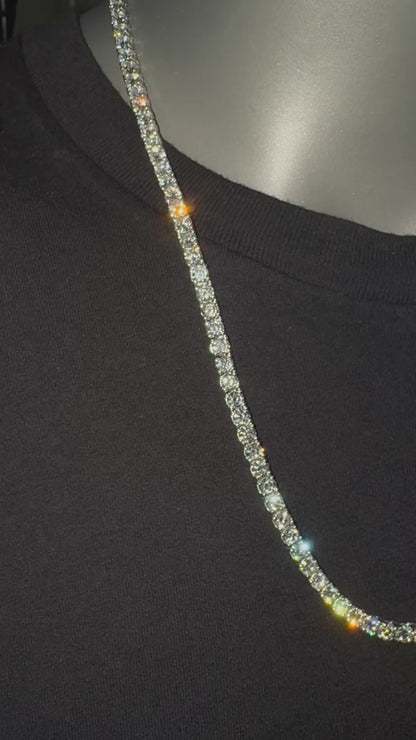 20 Pointer Diamond Tennis Necklace