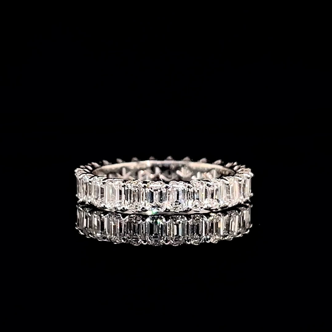 Emerald Diamond Eternity Band