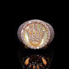 14K Diamond Crown Ring