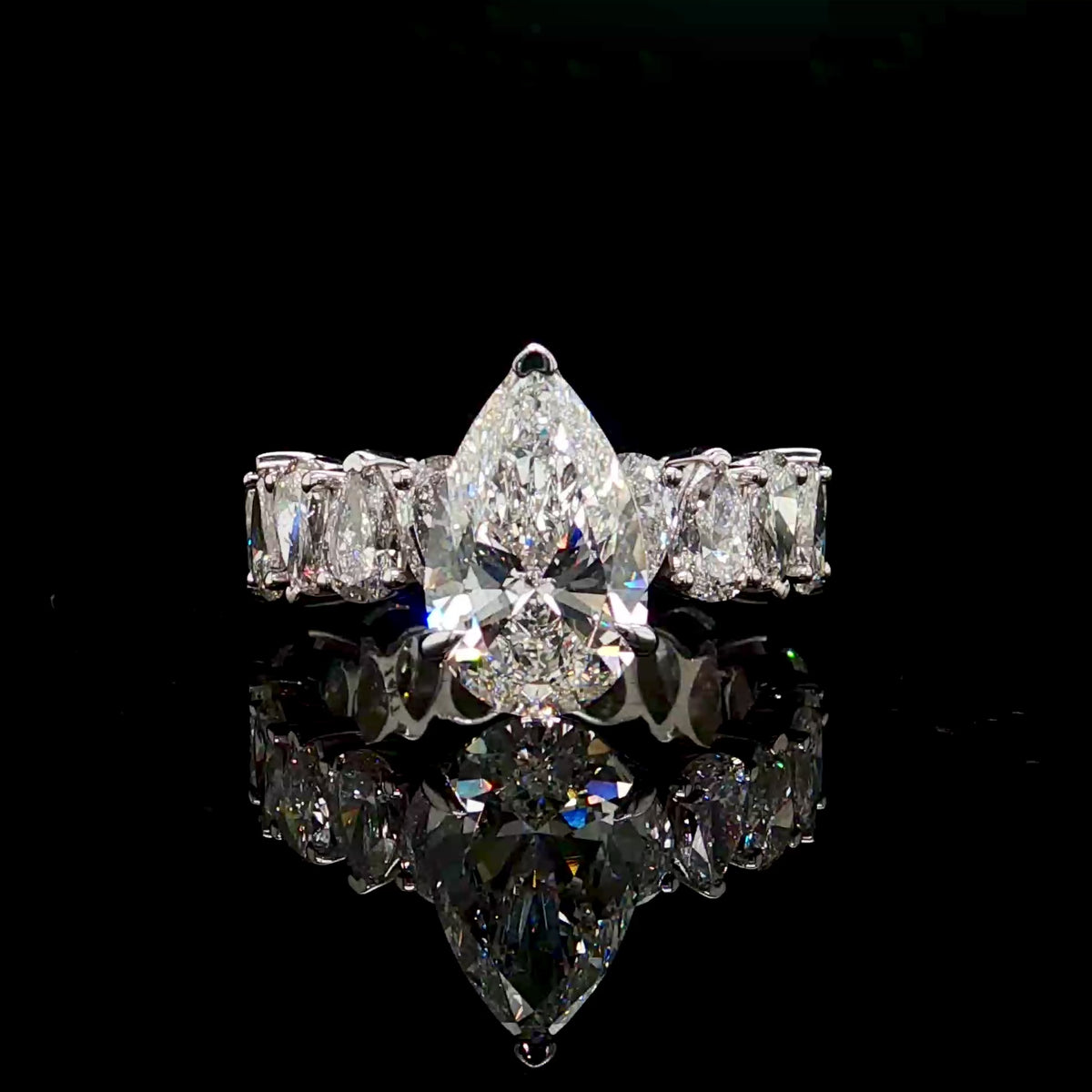 3CT Diamond Pear Eternity Band
