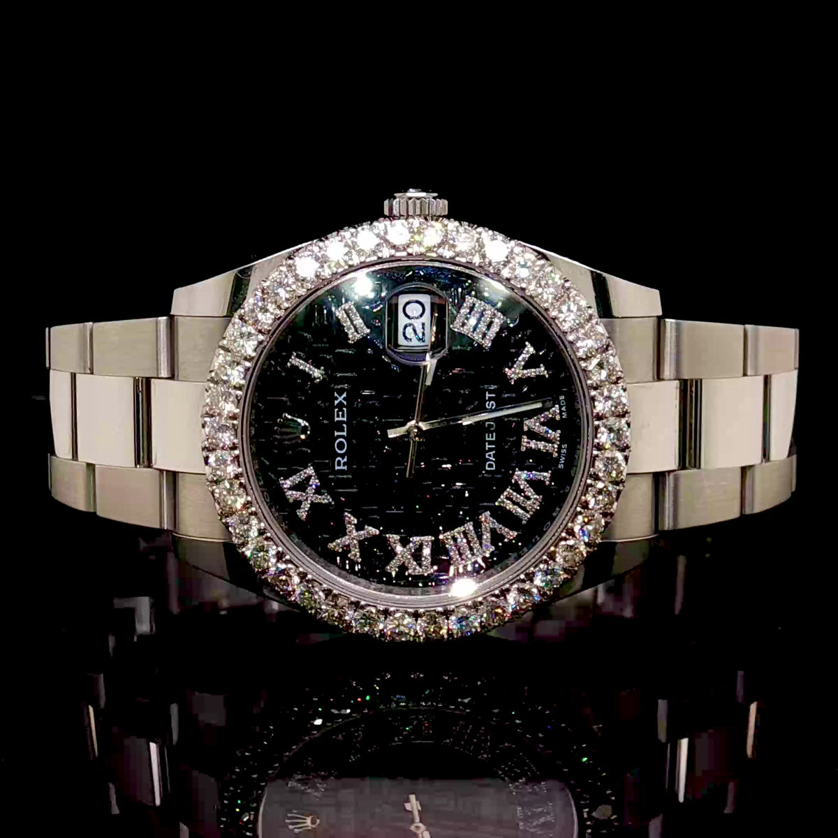 Rolex Datejust 41MM with 10 Pointer Diamond Bezel 126300