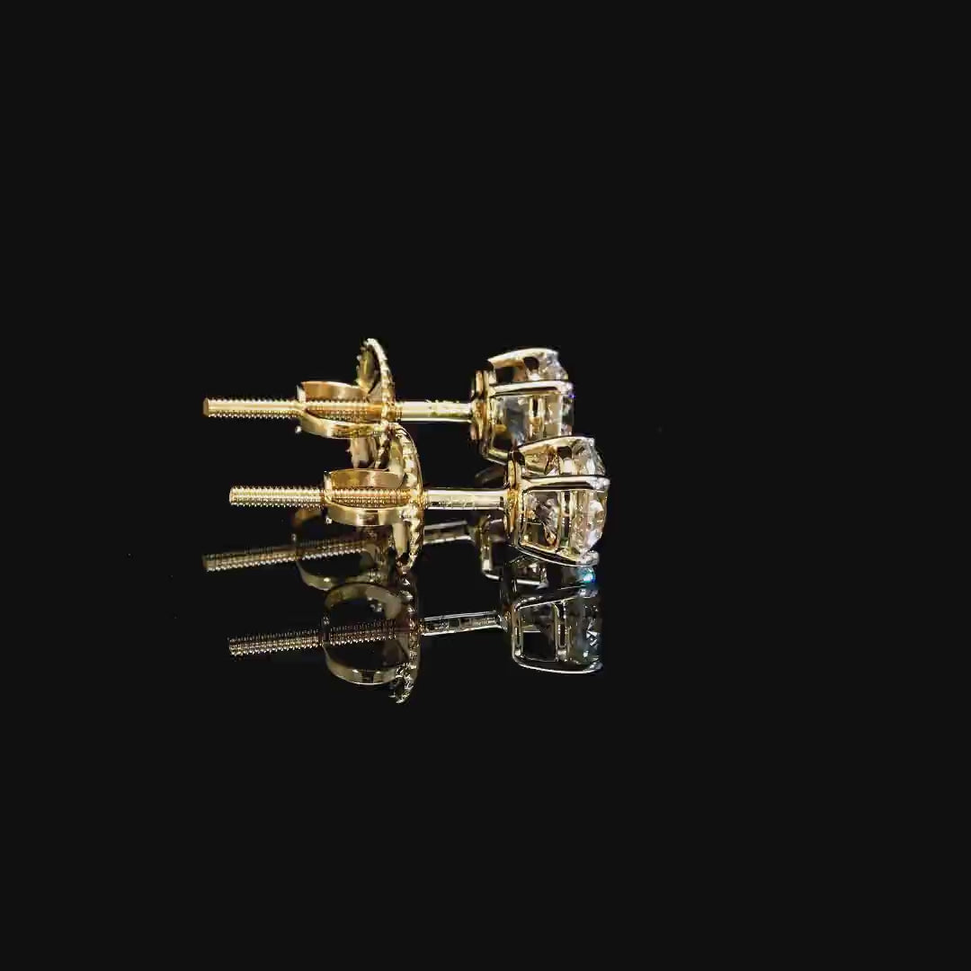 1CT Total Lab Diamond Studs