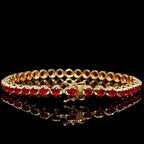 Gold Ruby Bracelet