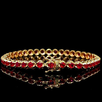 Gold Ruby Bracelet