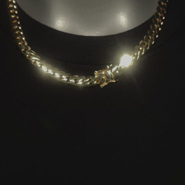 8MM Solid Gold Cuban Chain