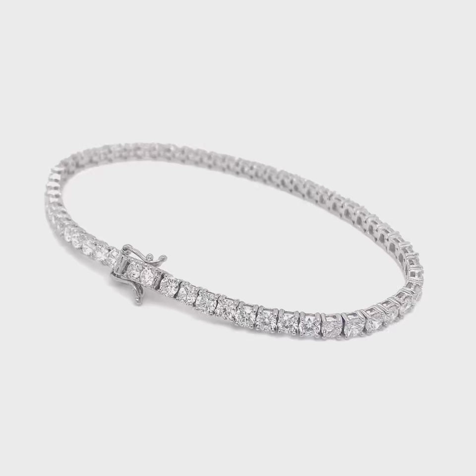 Lab Diamond Tennis Bracelet 11 Pointer