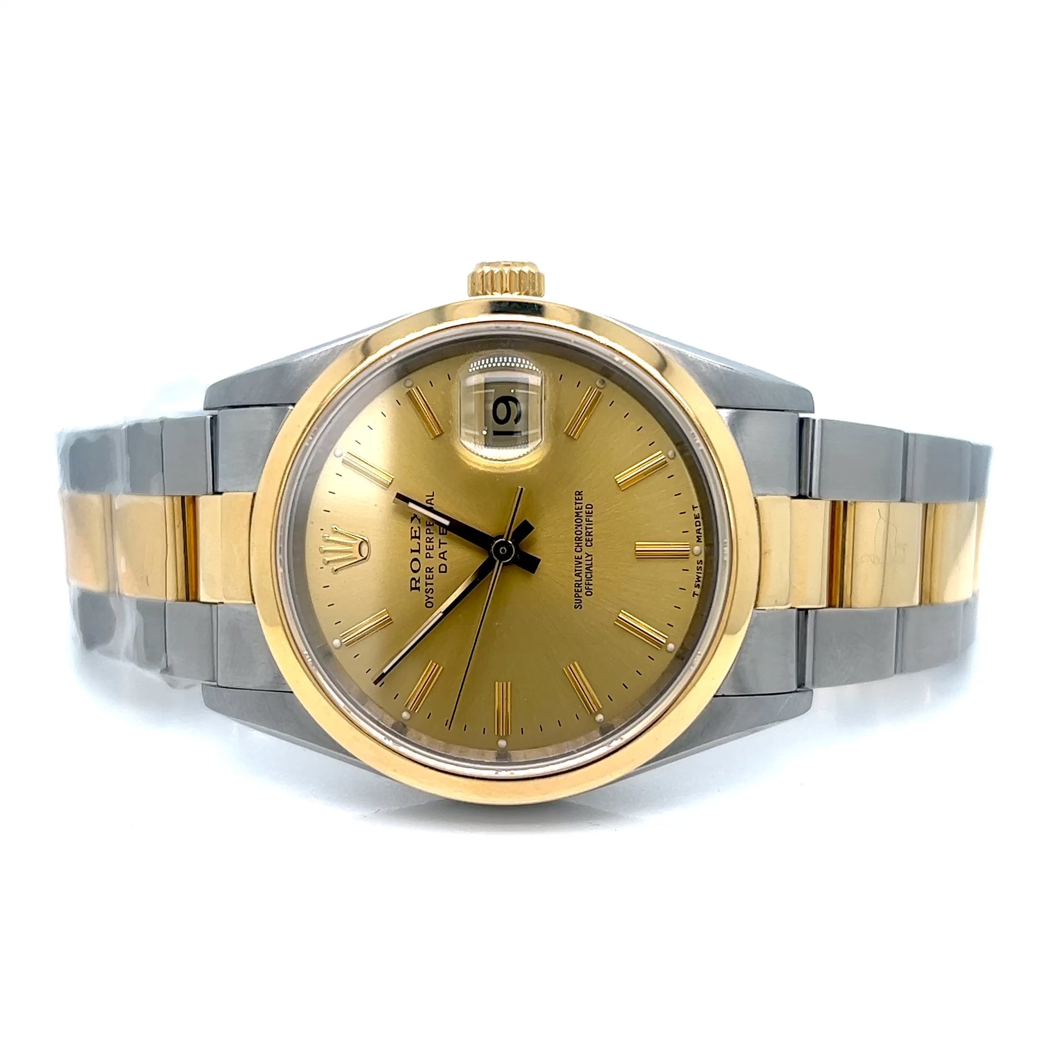 Rolex Oyster Perpetual 34MM Champagne Dial