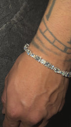 6mm Lab-Grown Diamond Tennis Bracelet for Men