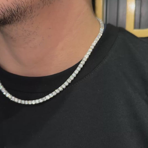 25Pt Diamond Tennis Necklace