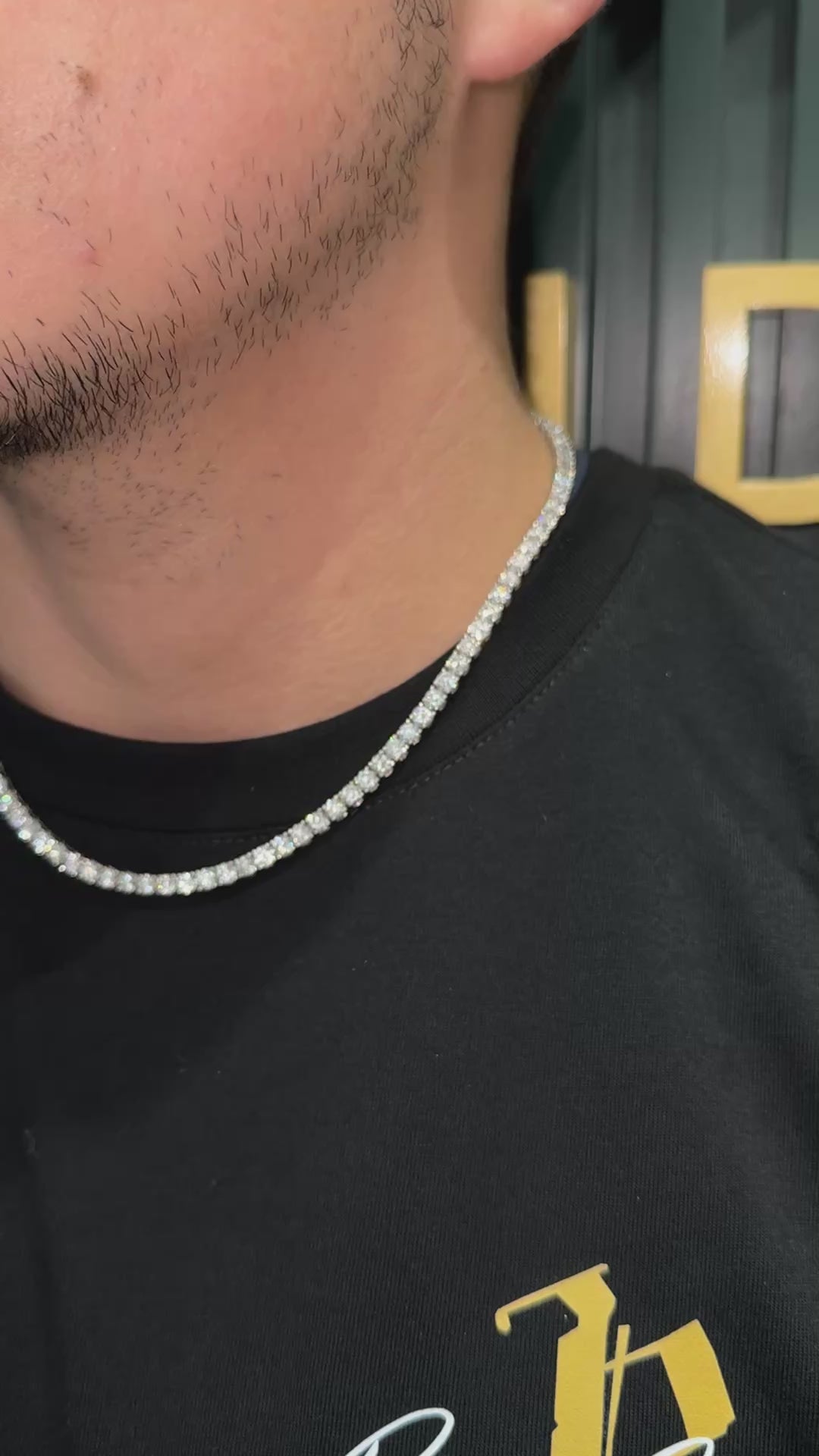 25Pt Diamond Tennis Necklace