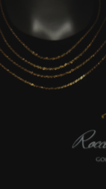 18KT Solid Rope Chains