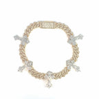 Diamond Cross Cuban Link Bracelet