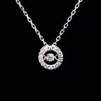 Floating Diamond Charm Necklace