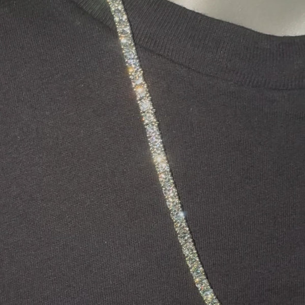 25 Pointer Diamond Tennis Necklace