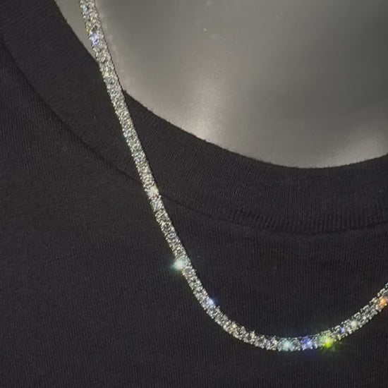 11 Pointer Diamond Tennis Necklace