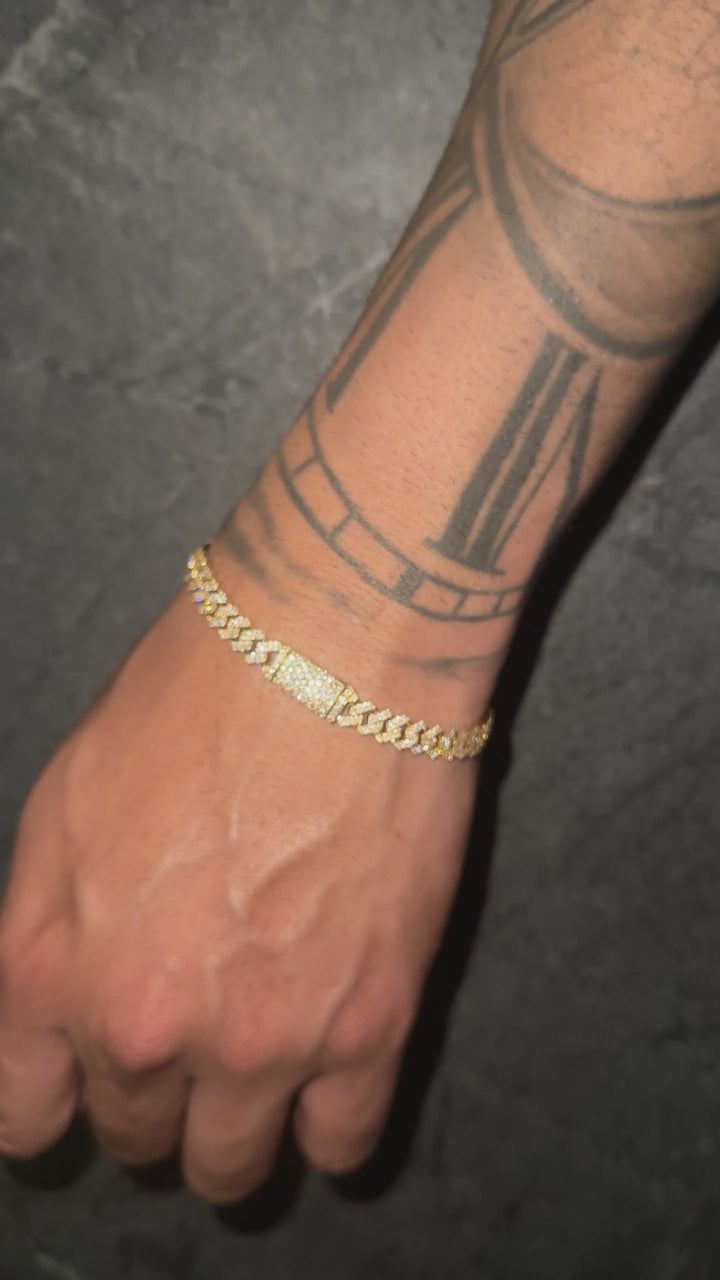 7MM Diamond Cuban Bracelet
