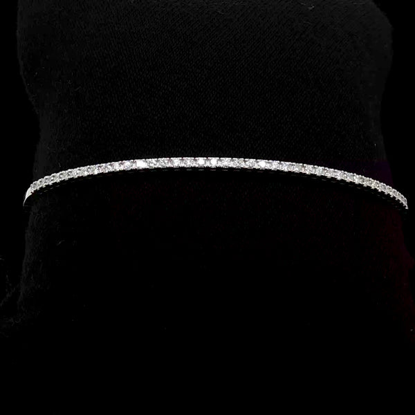 Natural 15pt Flexible Diamond Tennis Bangle