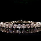 VVS Diamond Flower Set Gold Bracelet